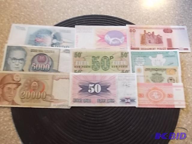 lot 93 image: Lot Of 10-Foreign Currency All Different...