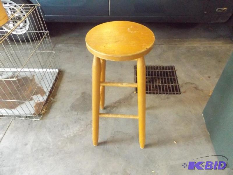lot 14 image: Wooden Stool...