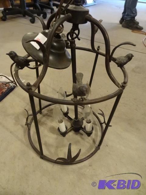 Metal Hanging Copper Lamp 4 Blub...