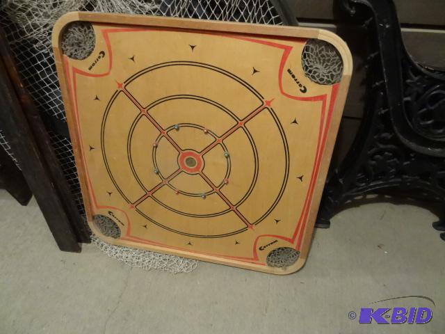 Vintage Carron Tabletop Wood Game board...