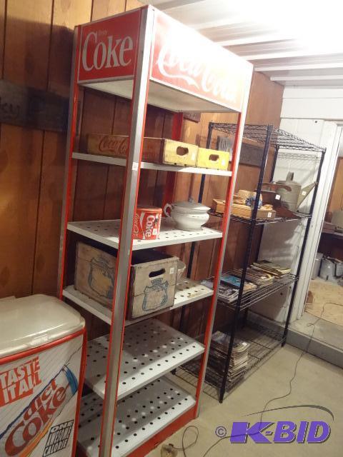 Vintage Metal Coca Cola Retail Shelf 31 x 20 ...