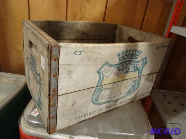 Vintage Wood Canada Dry pop Bottle Case...