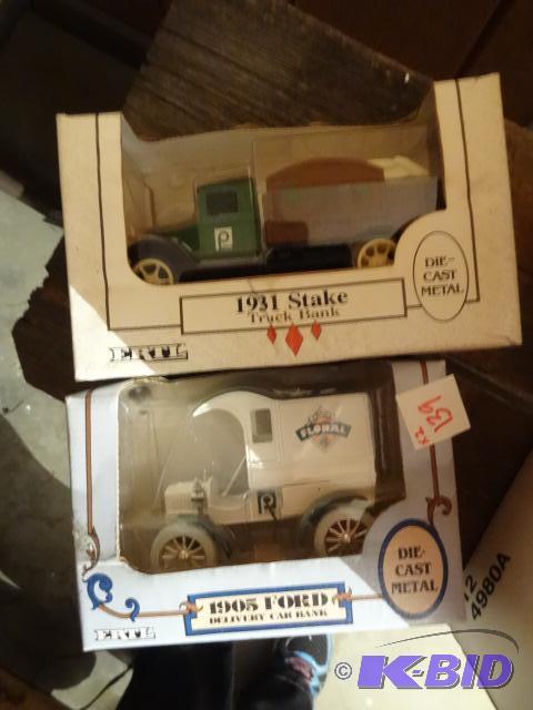 1905 Ford Delivery Car Bank, Ertl. 1931 Stake...