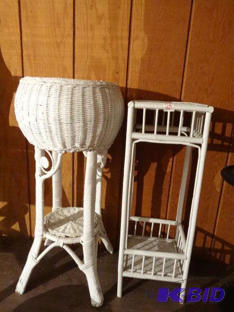 Wicker Plant Stand 9 X 9 X 26. Wicker Potted ...