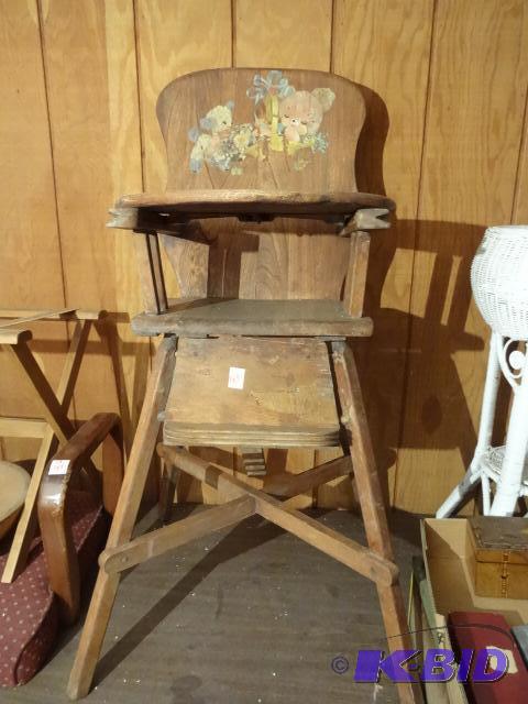 Vintage Wood High Chair...