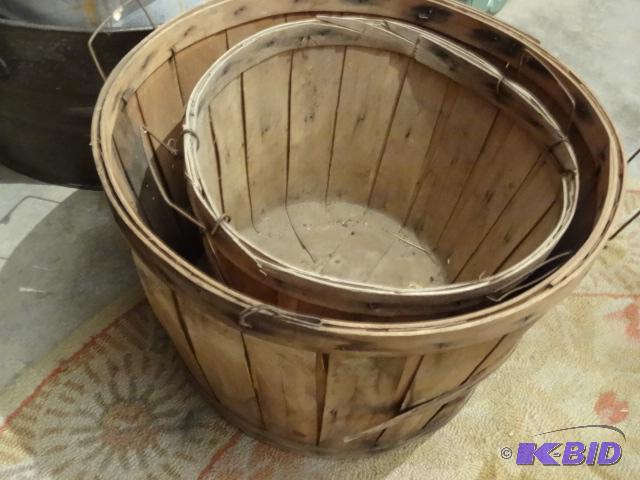 2 Bushel Baskets...