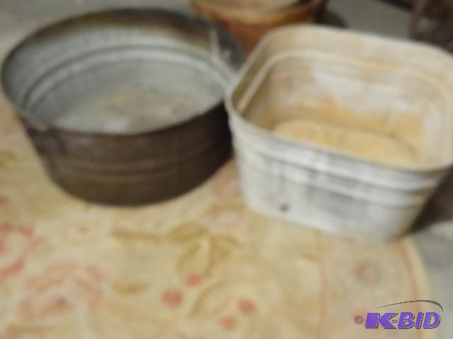2 Galvanized wash Tubs...