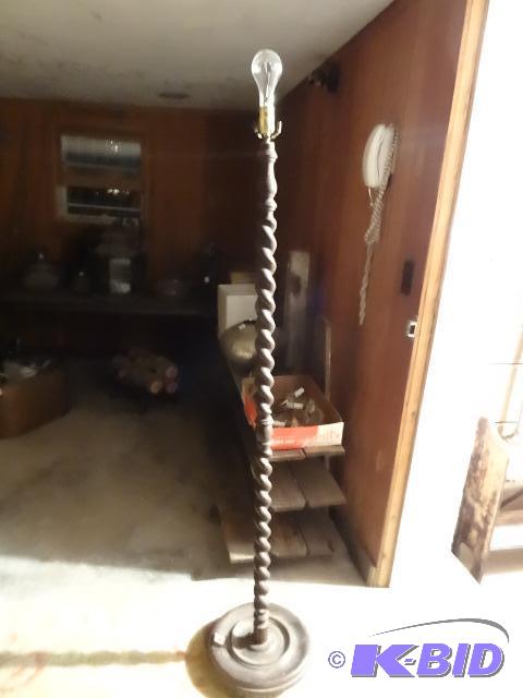 Vintage Floor Lamp No Shade Works...