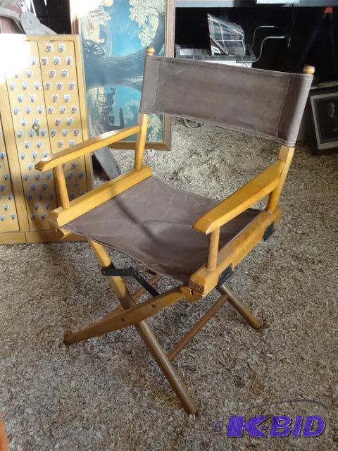 4 Wood Fold Up Director Chairs....