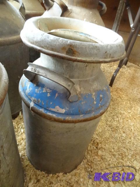 Small Metal Cream Can with Lid...
