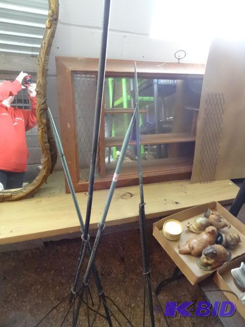 4 Vintage Rooftop Lightning Rods...