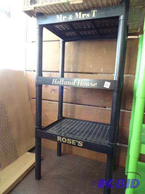 Plastic 3 Tier Shelf Unit 22 X 15 X 45...