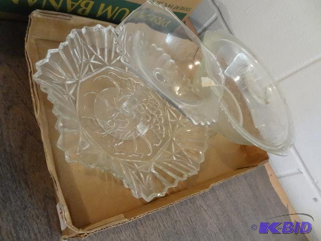 Glass Platter. Glass Serving Dish, Candy Dish...