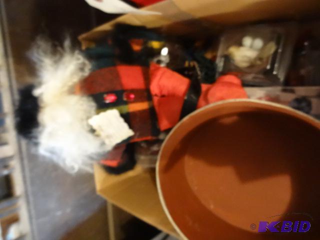 Christmas Lights, Hand made Stuffed Santa, Bi...