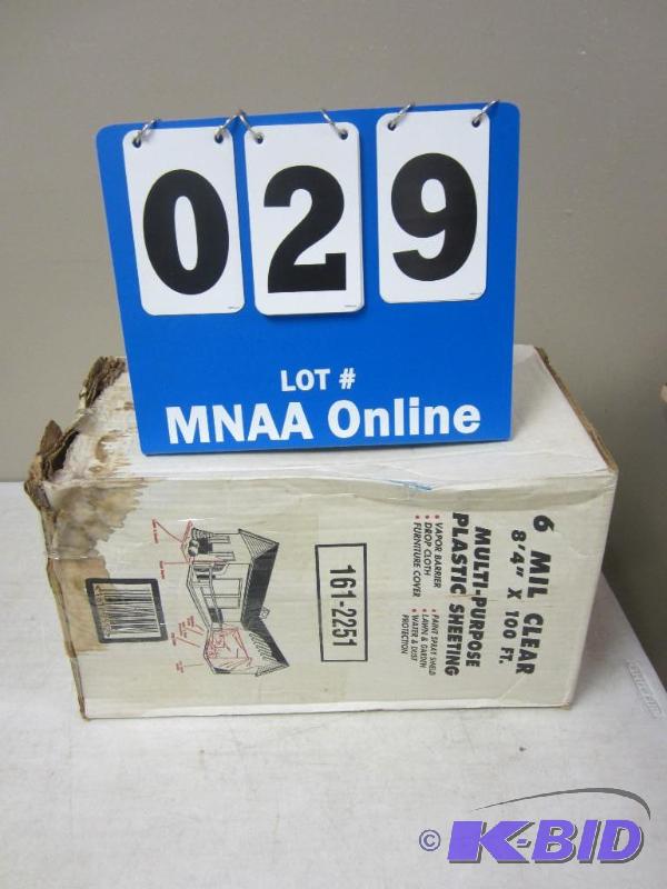 lot 00029 image: 100 of Clear 6 Mil Plastic Sheeting