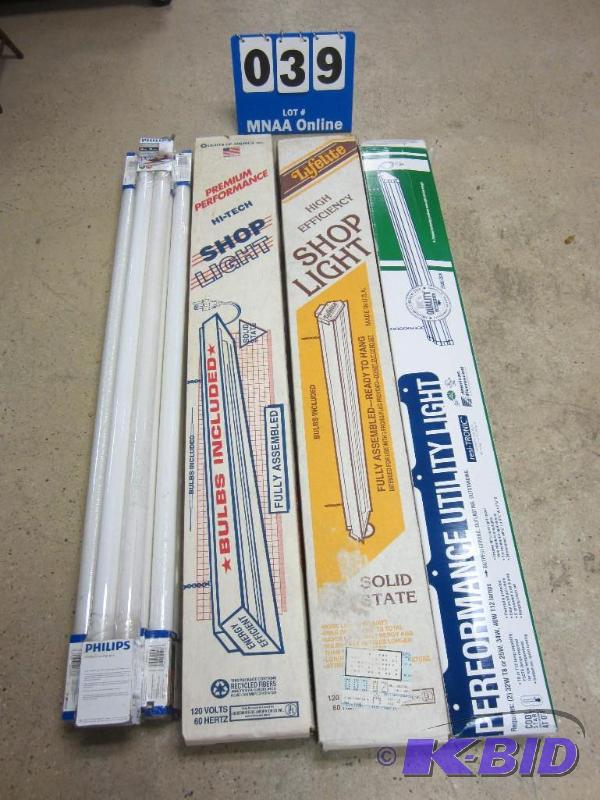 lot 00039 image: New In Box Shop Lights & Light Bulbs
