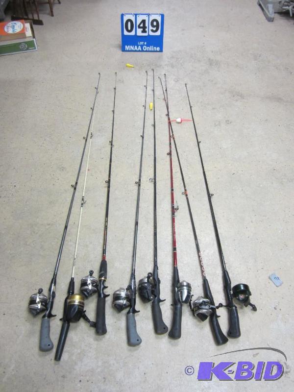 lot 00049 image: 8 Closed Face Reels & Rods