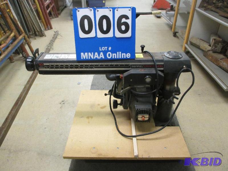 lot 06 image: Sears Craftsman 10 Radial Arm Saw