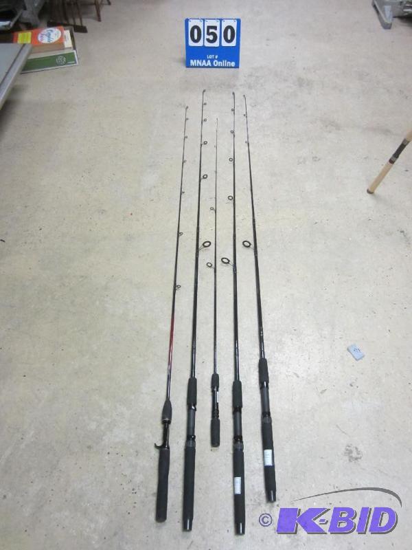 lot 50 image: 5 New Fishing Rods - Catana & Black Spin
