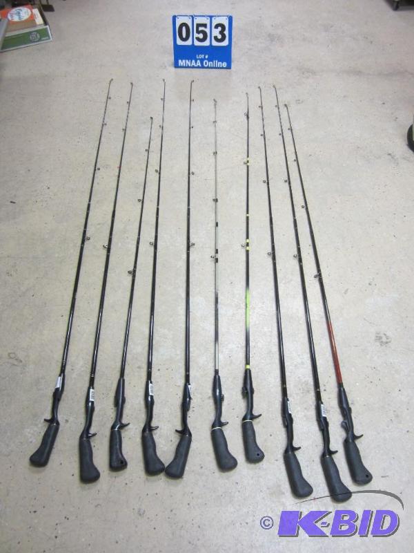 10 Fishing Rods - Prostaff, Johnson & Silstar