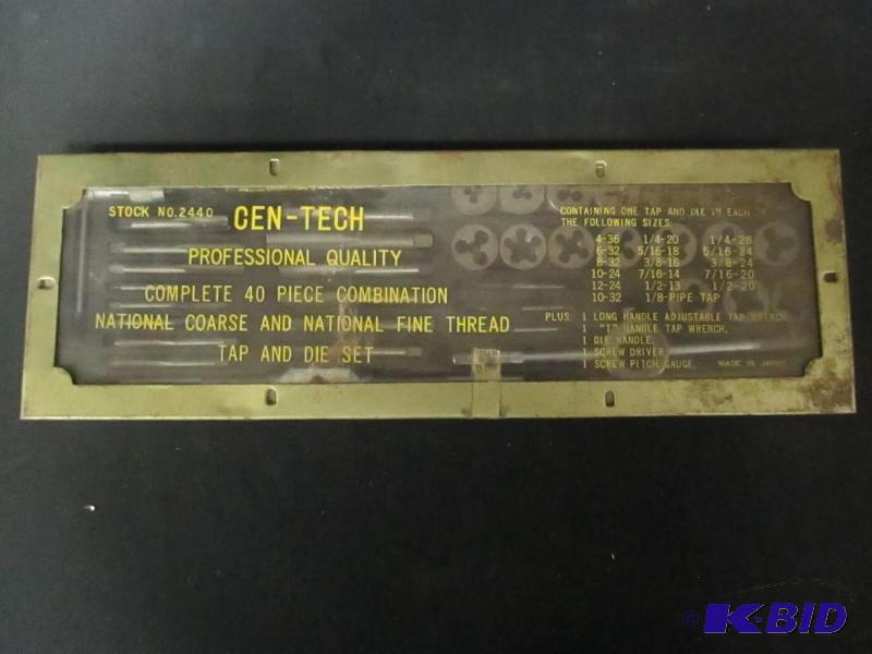 lot 73 image: CEN-TECH Professional 40 Piece Tap & Die Set