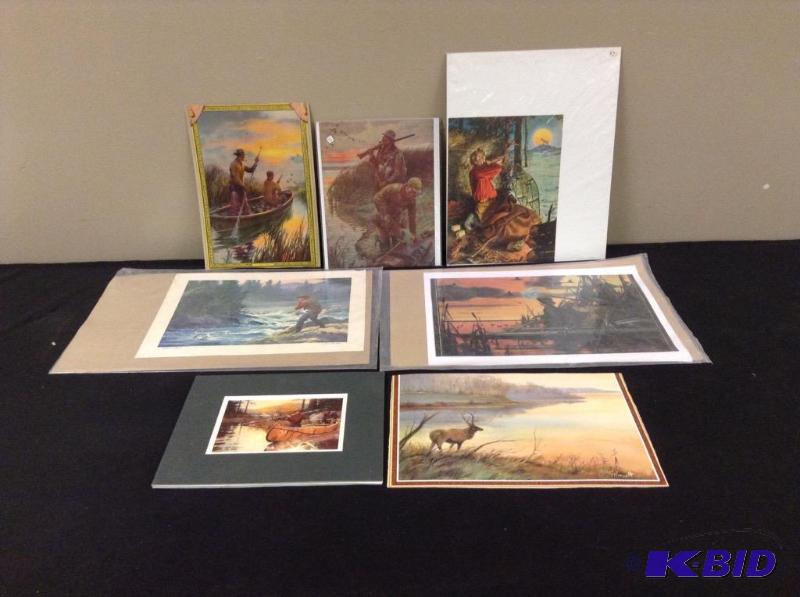 lot 103 image: 7 Outdoor Life Prints