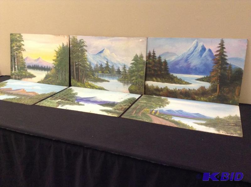 lot 111 image: 6 Landscape Paintings
