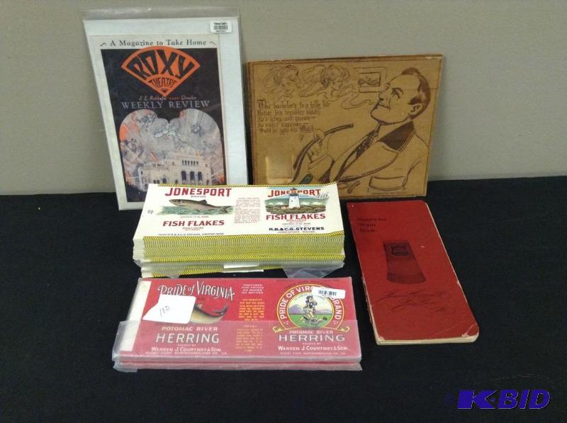 lot 121 image: Lot Vintage Memorabilia