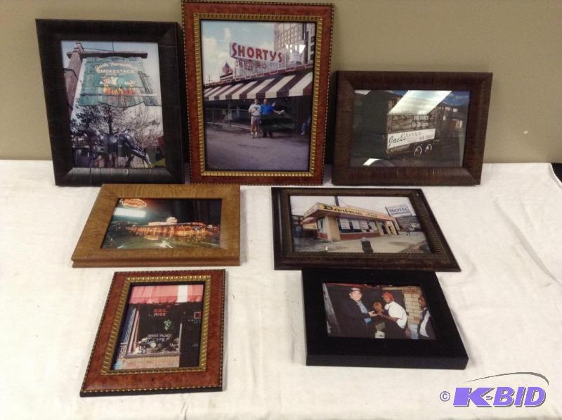 lot 145 image: 7 Framed BBQ Restaurant Images