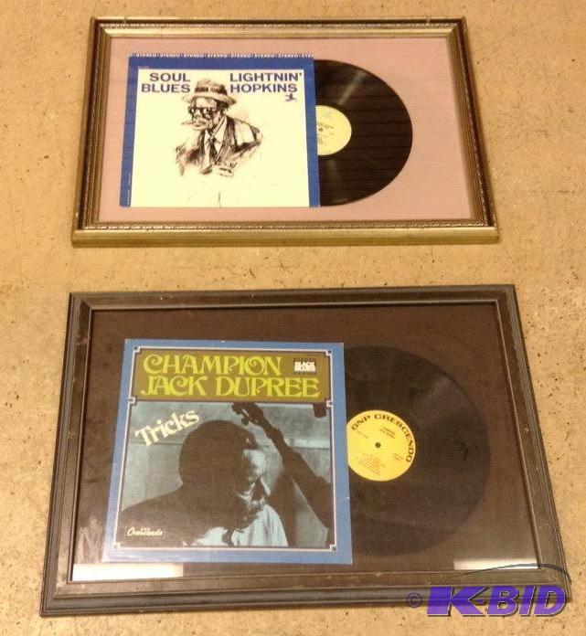 lot 25 image: Cool Blues Framed LPs