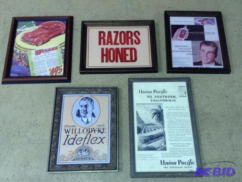 lot 39 image: Framed Nostalgic Pictures