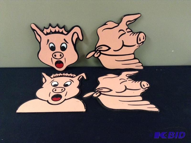 lot 59 image: Animated Pig Cutouts