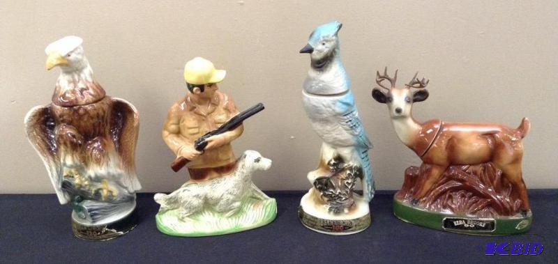 lot 62 image: Jim Beam Empty Decanters - Erza Brooks and more