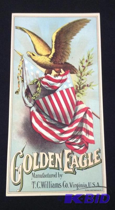 lot 65 image: Golden Eagle Tobacco Ad