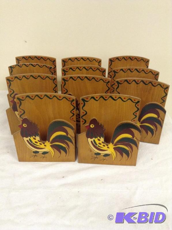 lot 79 image: Reproduction Chicken Napkin Holders