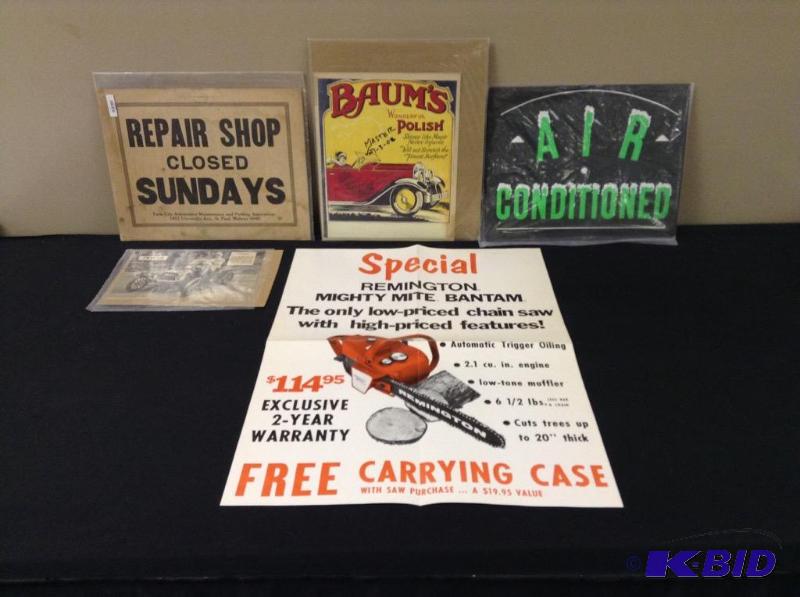 lot 82 image: Miscellaneous Vintage Paper Ads and more
