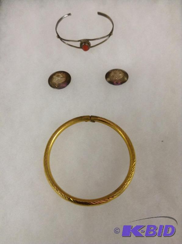 lot 95 image: Bracelets and Earrings