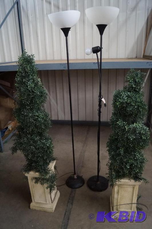 Lamps, decorative pedestals