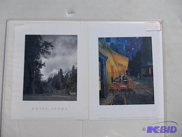 1-Ansel Adams, 1-Van Gogh Reprints...