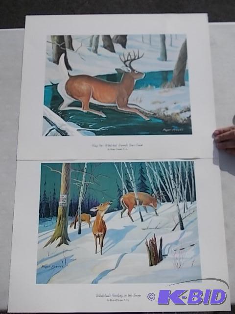 2-Winter Deer Scenes (Flag Up &amp Whitetail...