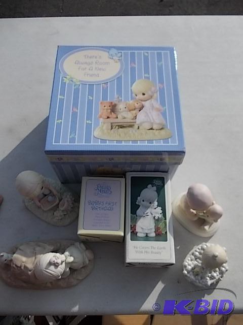 7-Precious Moments Figurines With 3-Boxes...