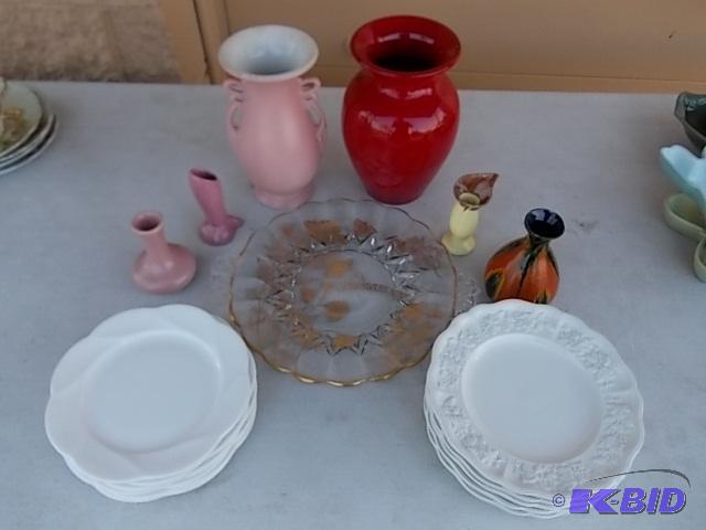 Assorted White Plates, 50th Anniversary Platt...