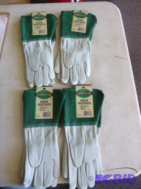 Four Pair Cordova Garden Gloves Grain Goatski...