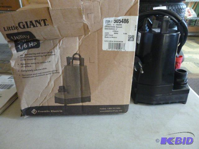 Little Giant Utility Pump 16 HP, 5 MSP...