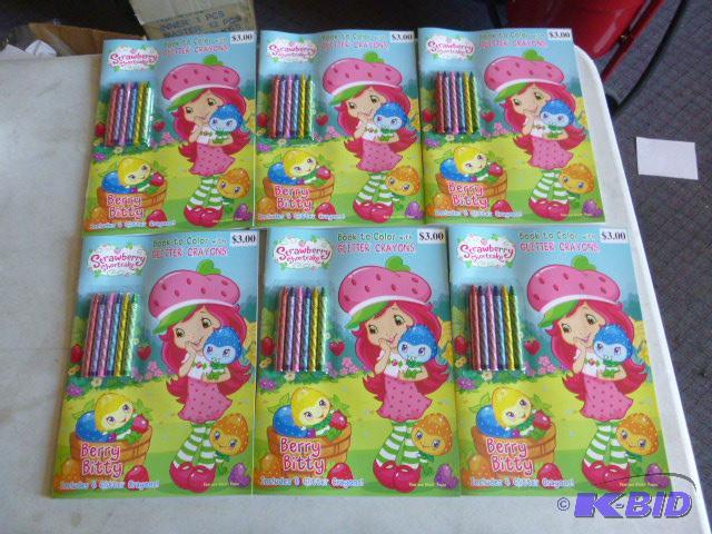 Six Strawberry Shortcake Coloring Books with ...