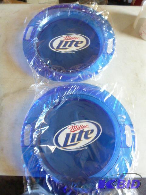 Two Miller Lite Serving Trays...