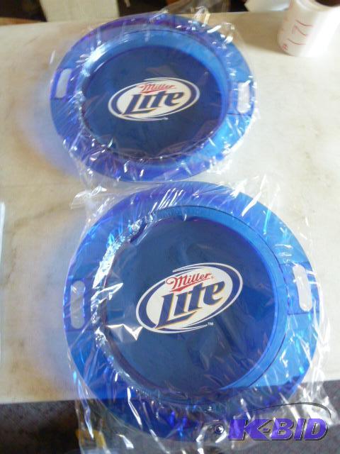 Two Miller Lite Serving Trays...