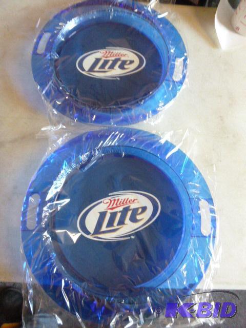 Two Miller Lite Serving Trays...