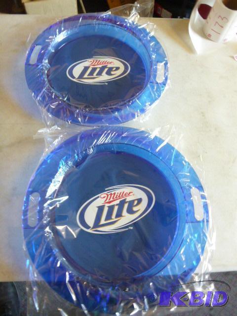 Two Miller Lite Serving Trays...