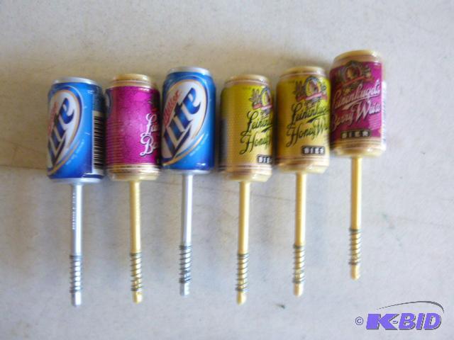 Six Beer Can Bobbers...